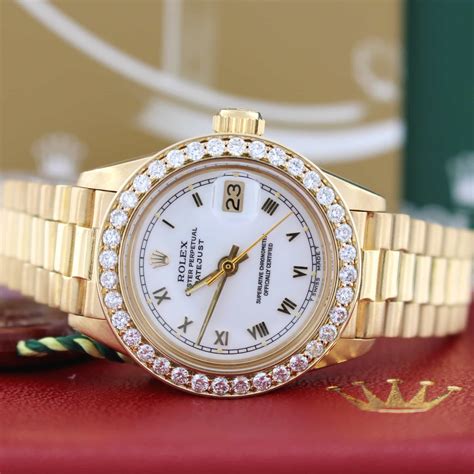 18k ladies rolex president|ladies presidential Rolex watch 18k.